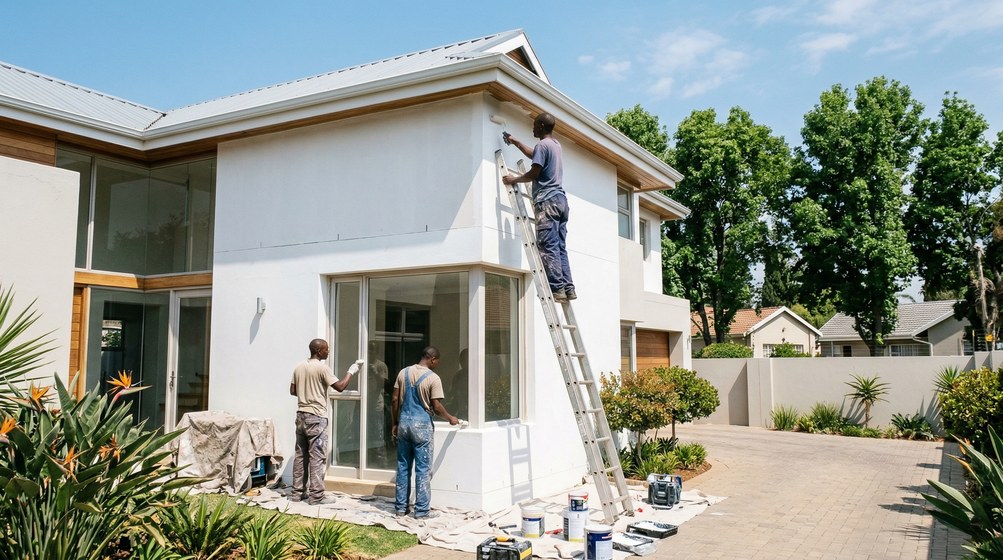 Painters in Three Anchor Bay, Cape Town Atlantic Seaboard